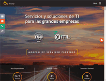 Tablet Screenshot of icorp.com.mx